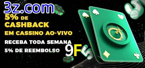Promoções do cassino ao Vivo 9F